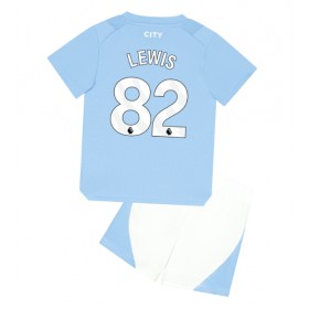 Manchester City Rico Lewis #82 Hemmakläder Barn 2023-24 Kortärmad (+ Korta byxor)